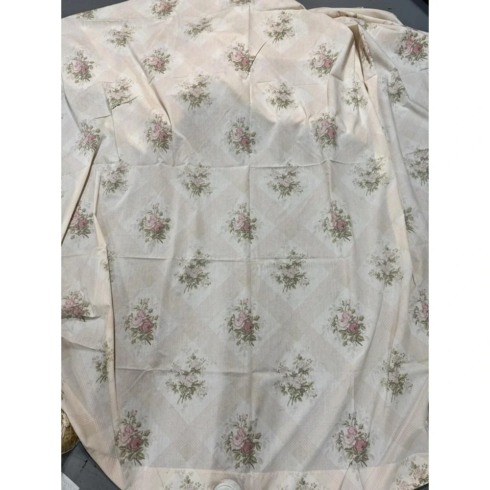 VTG Martex Queen 4 Pc Sheet Set Pink Rose 2 King Pillowcases 2 Queen Flat Sheets